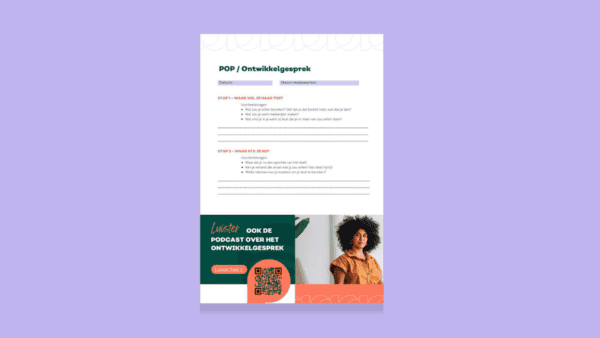 Ontwikkelgesprek formulier voorbeeld